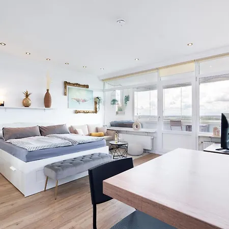 Apartman Ostsee Penthouse Mit Seitlichem Meerblick & Grossem Balkon - 